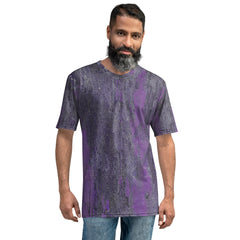 Weathered Steel Texture Crew Neck T-Shirt