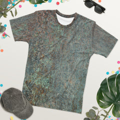 Antique Bronze Texture Crew Neck T-Shirt