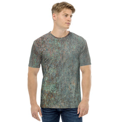 Antique Bronze Texture Crew Neck T-Shirt