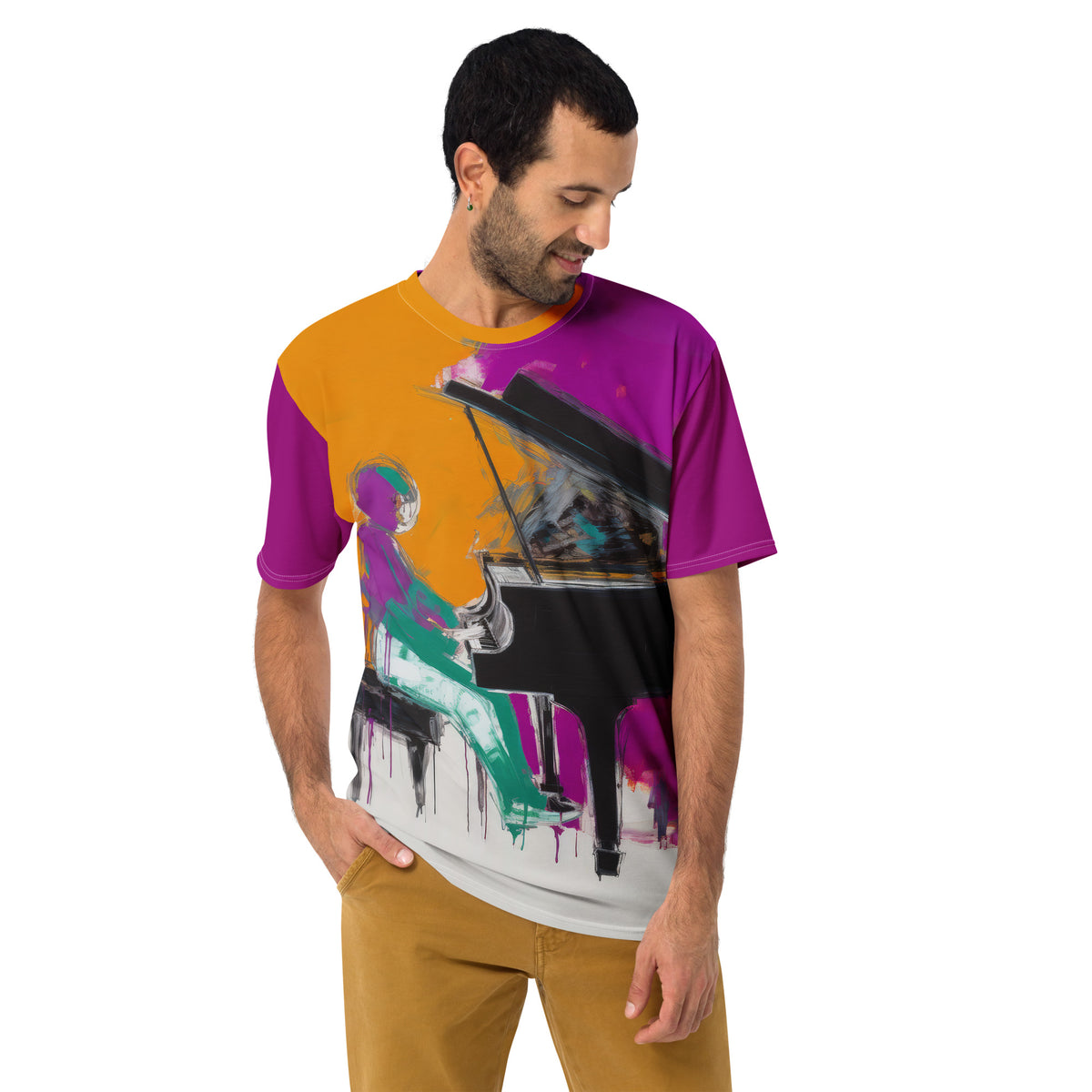 Abstract Exploration All-Over Print Men's Crew Neck T-Shirt