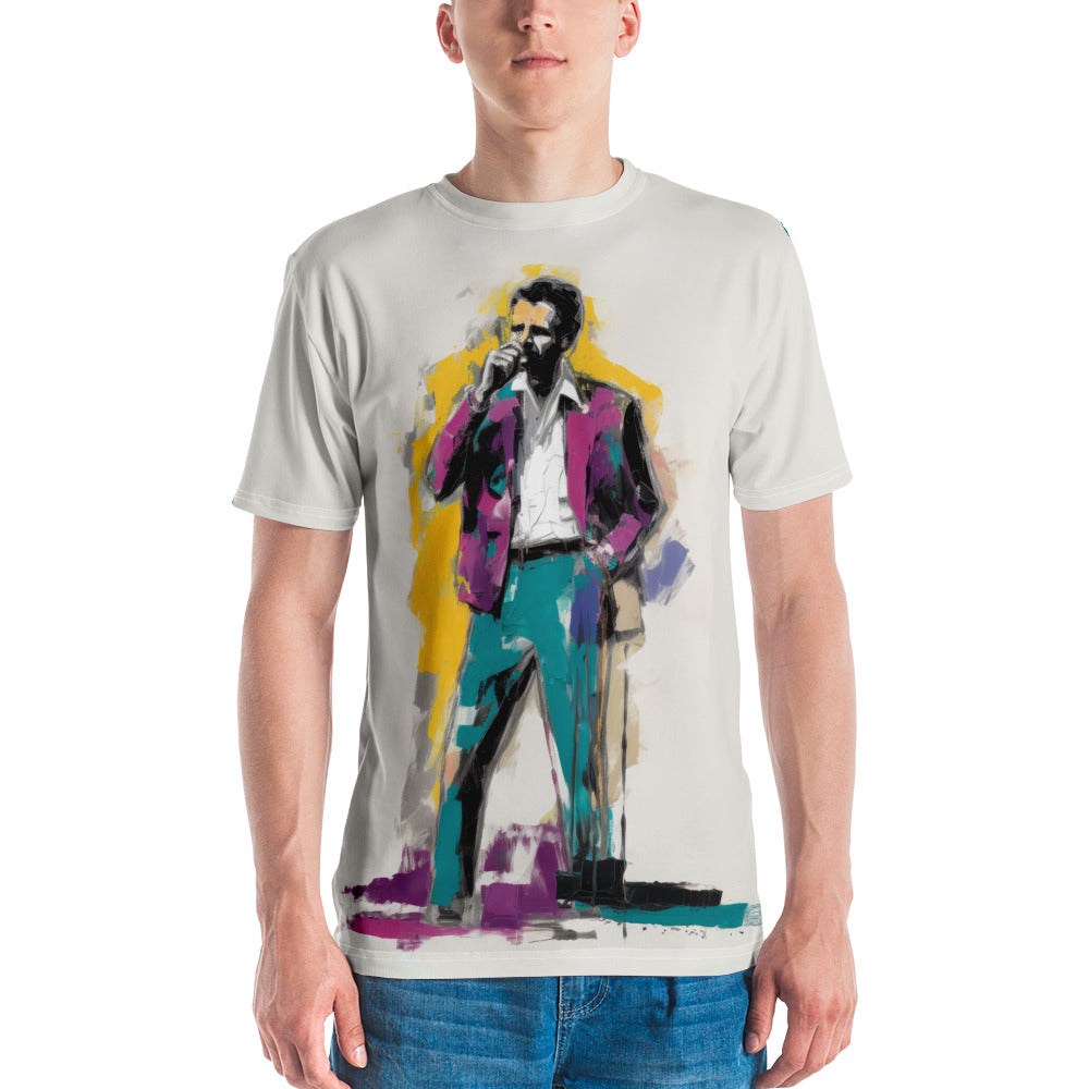 Abstract Illusion All-Over Print Men's Crew Neck T-Shirt