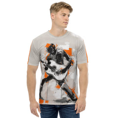 Abstract Reflections Minimalist Men's Crew Neck T-Shirt