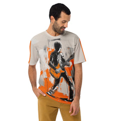 Abstract Elegance Minimalist Men's Crew Neck T-Shirt