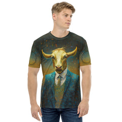 Rockstar Bull All-Over Print Men's Crew Neck T-Shirt