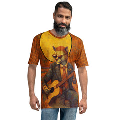 Sailor Cat All-Over Print Men's Crew Neck T-Shirt