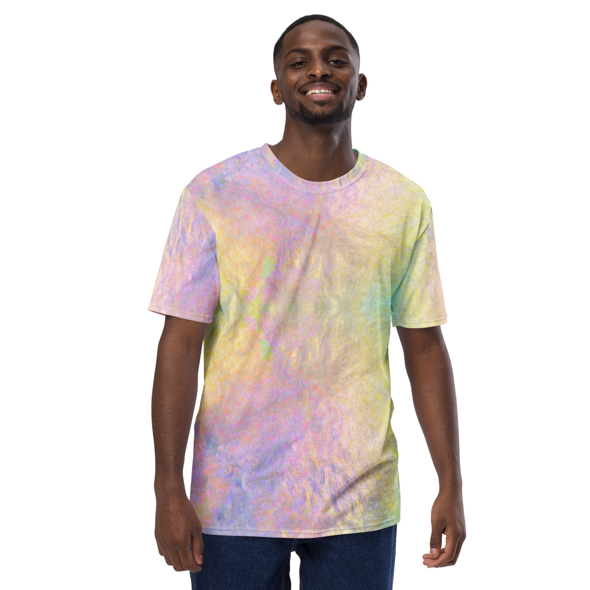 Velvet Bliss Texture Men's Crewneck Tee