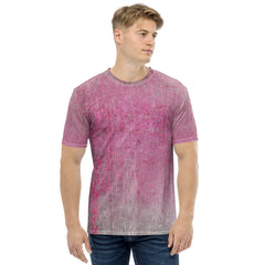 Velvet Touch Texture Men's Crew Neck T-Shirt