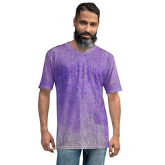 Linen Luxe Texture Men's Crew Neck T-Shirt