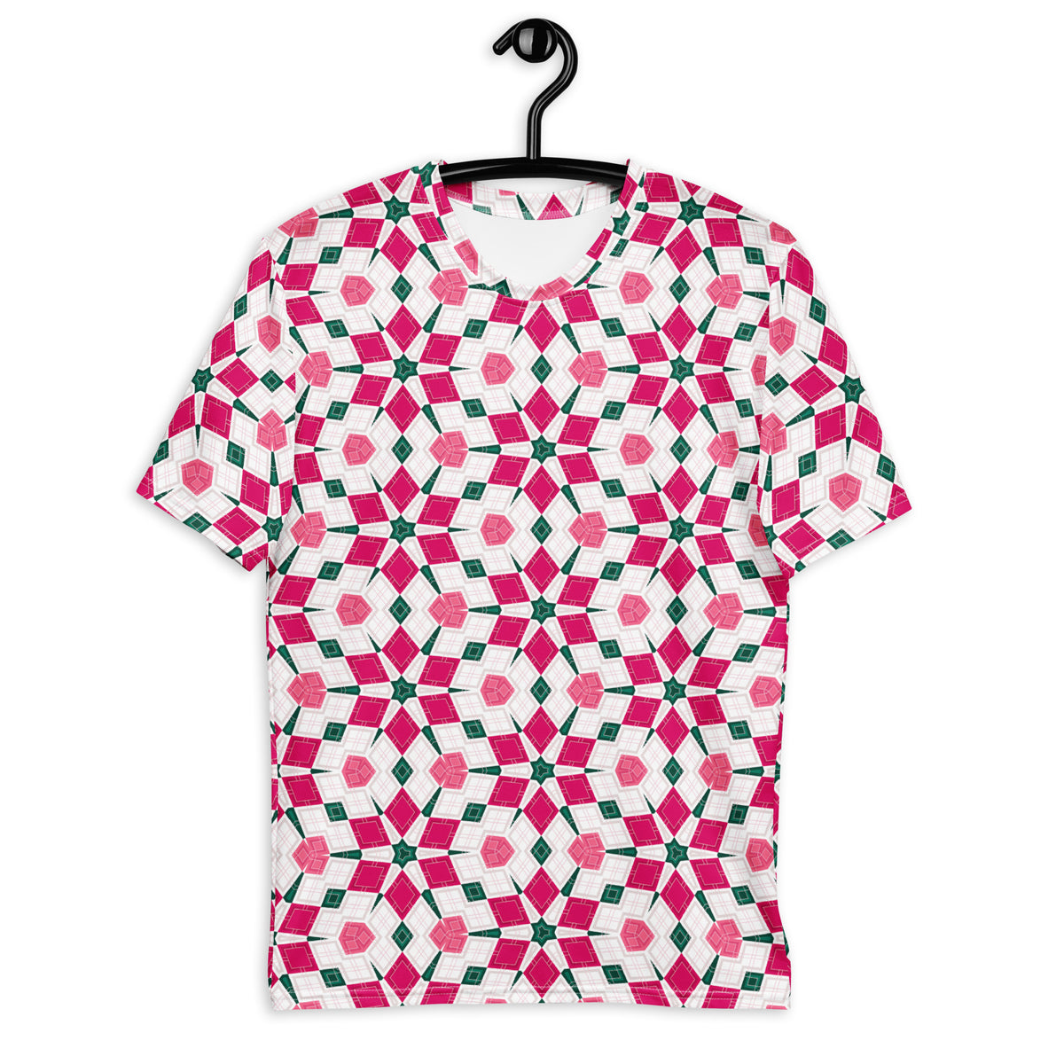 Kaleidoscope Mosaic Men's Crew Neck T-Shirt