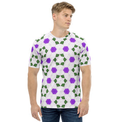 Amethyst Aura Diamond Bliss Men's Crew Neck T-Shirt