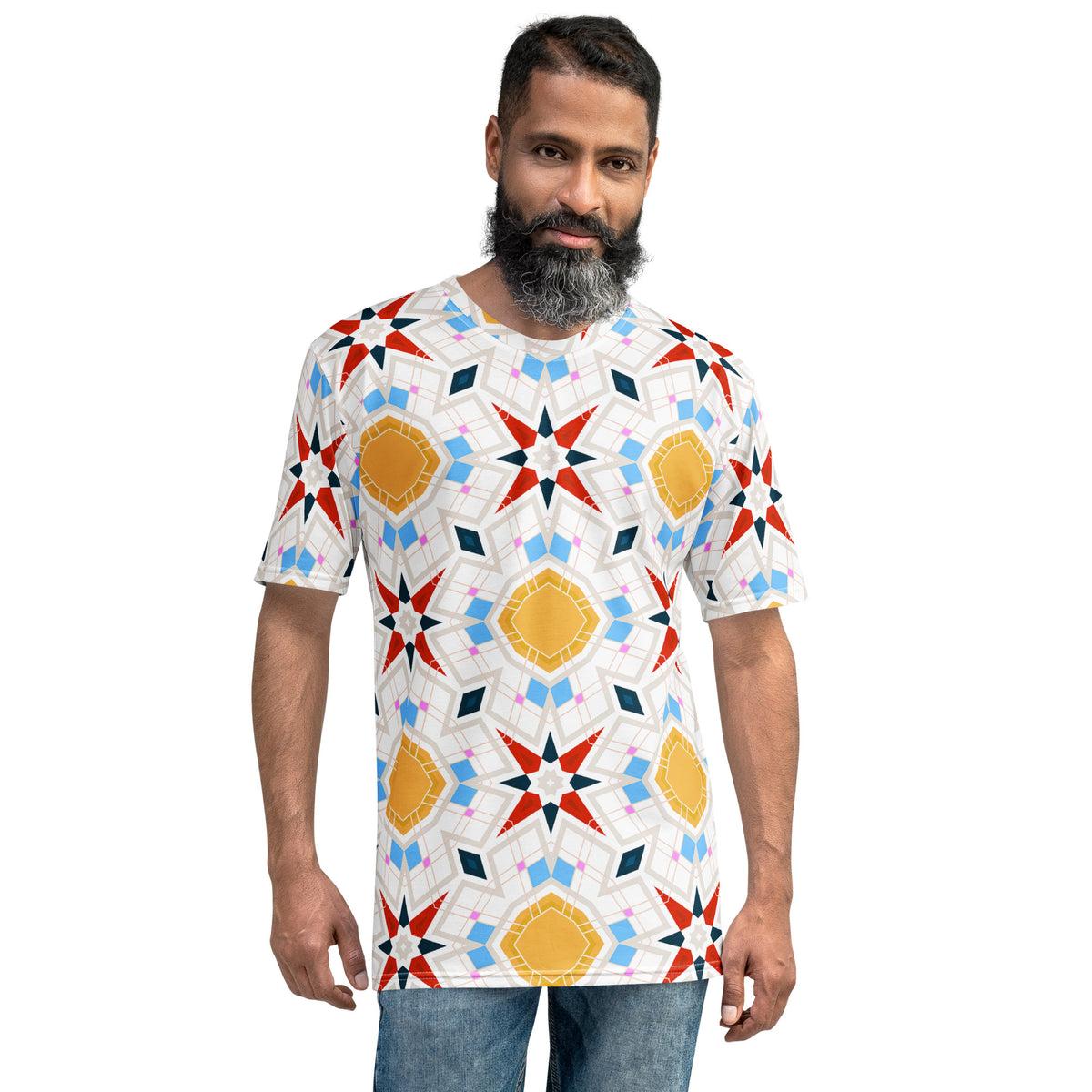 Diamond Cascade Men's Crew Neck T-Shirt