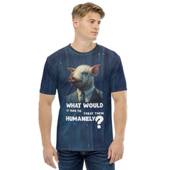 Swirls Of Swine Men's Crew Neck T-Shirt