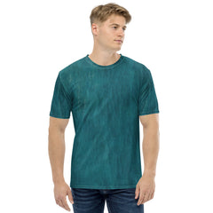 Herringbone Hues Men's Crew Neck T-Shirt