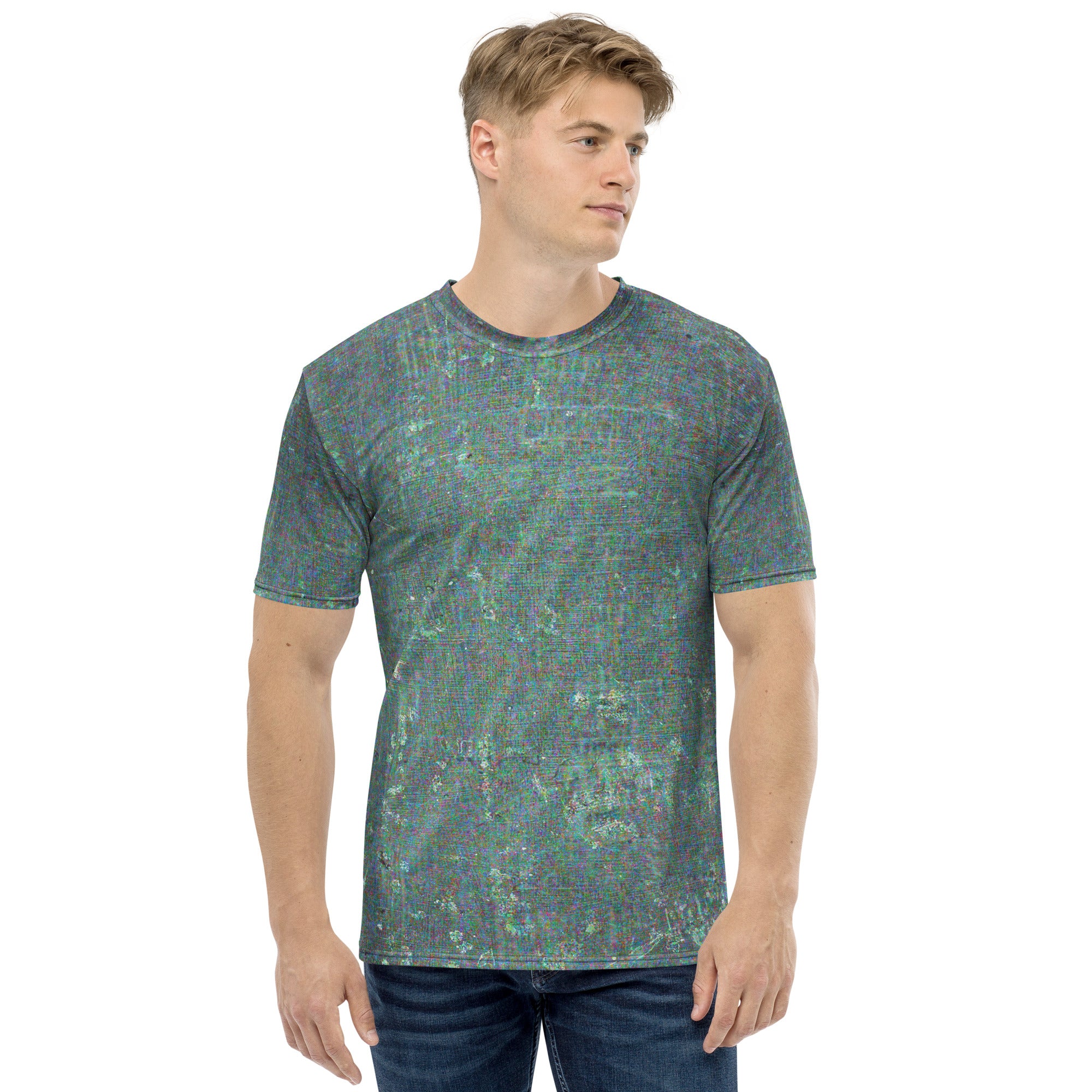 Intricate Kaleidoscope design on Men's Crew Neck T-Shirt