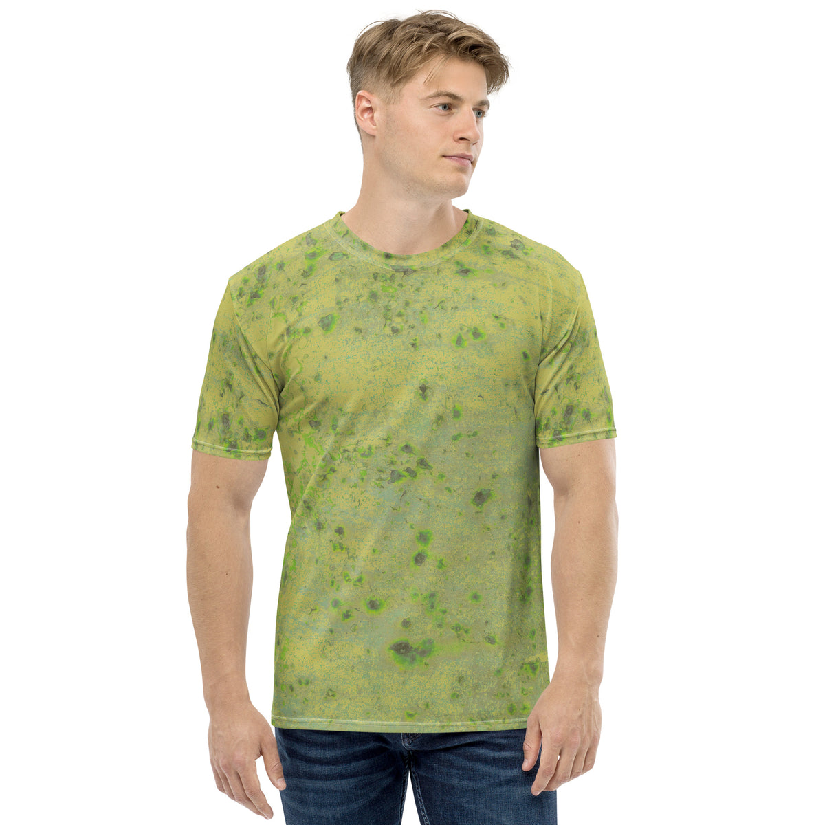 Vibrant Electric Euphoria Men's T-Shirt for a bold fashion statement