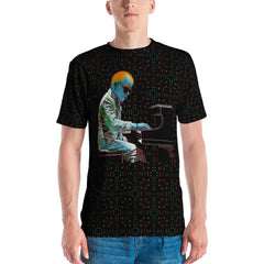 Neon Dreams Men's Crew Neck T-Shirt in vibrant colors.