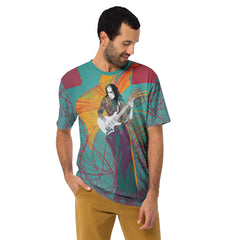 Floral design on Garden Serenade Men's Crewneck Tee.