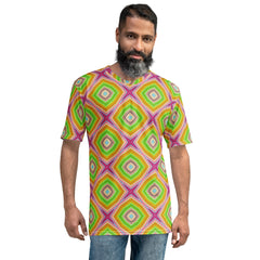 Men's Abstract Energy Crewneck Tee for casual wear.