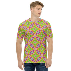 Stylish Digital Matrix crewneck tee for men