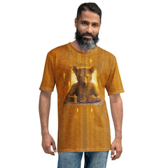 Majestic Bear print on men's crewneck t-shirt.