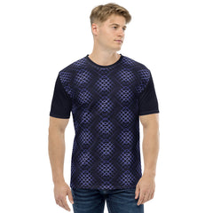 Detail of Geometric pattern on Men's Crewneck Tee