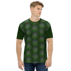 Man wearing Tribal Fusion Men's Crewneck Tee outdoors