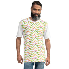 Man wearing Abstract Art Men's Crewneck Tee