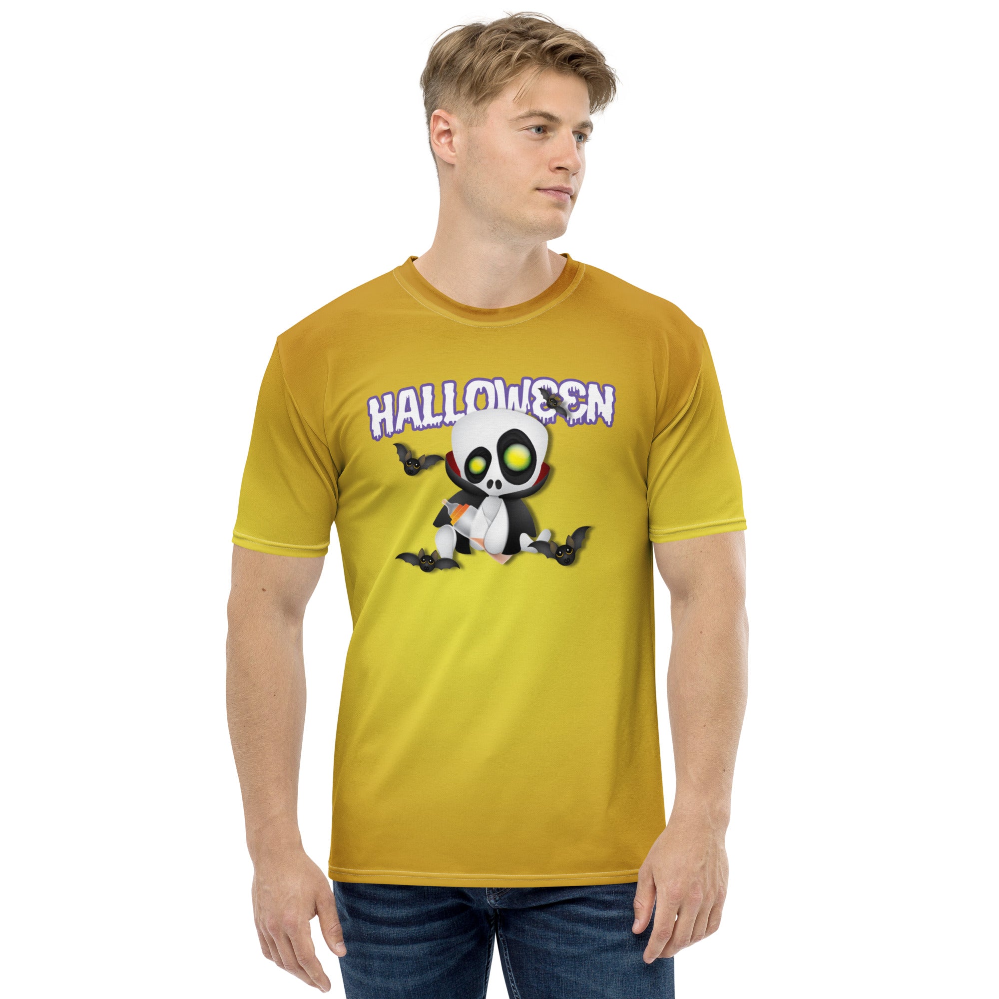 Halloween-themed Night of the Bats Men's T-Shirt design
