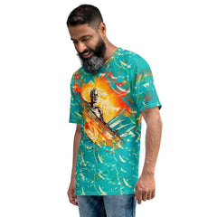 Setting off for a surfing escape in the Ocean Adventure T-Shirt, where adventure meets style.