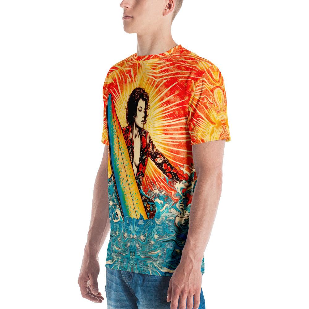 Men's Surfer's Paradise Crew Neck Tee Ride The Waves In Paradise - Beyond T-shirts