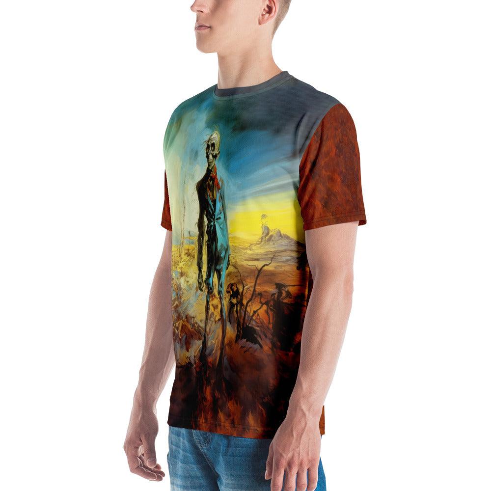 Halloween Horrors All Over Print Men's Crew Neck Tee Embrace The Fright - Beyond T-shirts