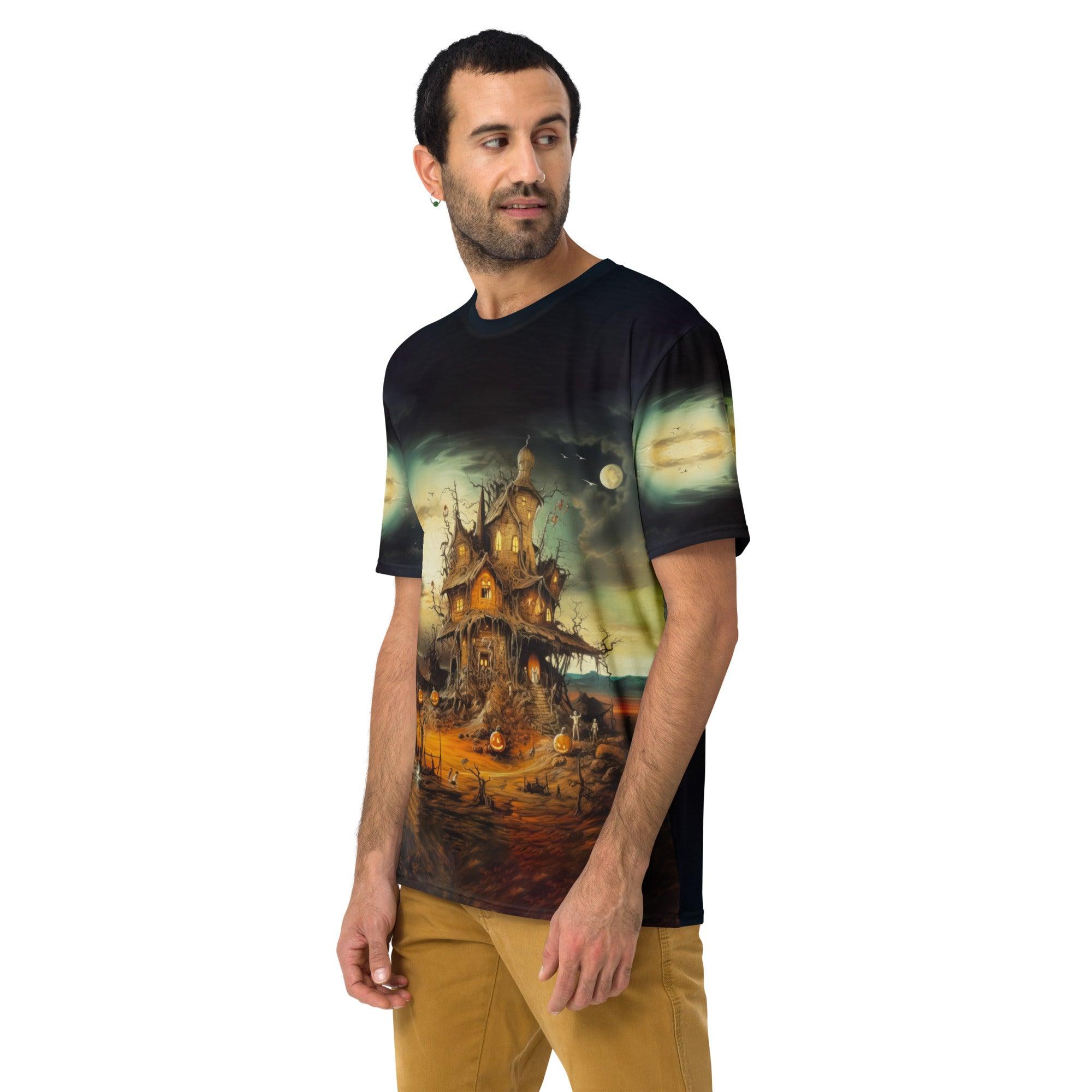 Men's Skeleton Dance All-Over Print Crew Neck Tee Join The Spooky Parade - Beyond T-shirts