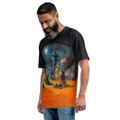 Halloween Moonlit Mystery All Over Print Men's Crew Neck Tee Embrace The Enigma - Beyond T-shirts