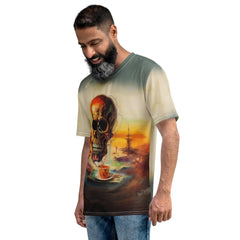 Men's Midnight Masquerade All Over Print Crew Neck Tee Embrace The Glamour - Beyond T-shirts