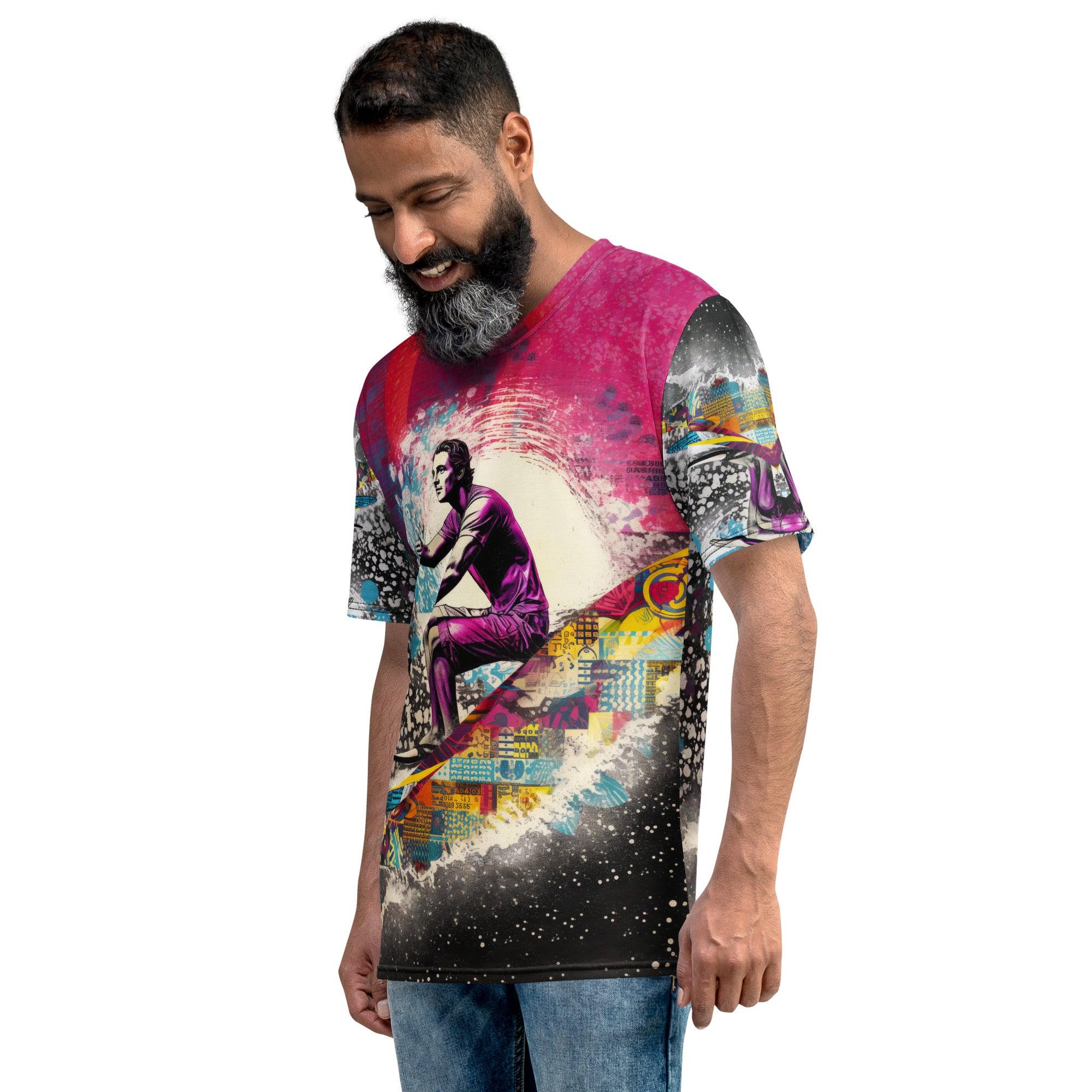 Catching Waves All-Over Print Men's Crew Neck T-Shirt - Beyond T-shirts