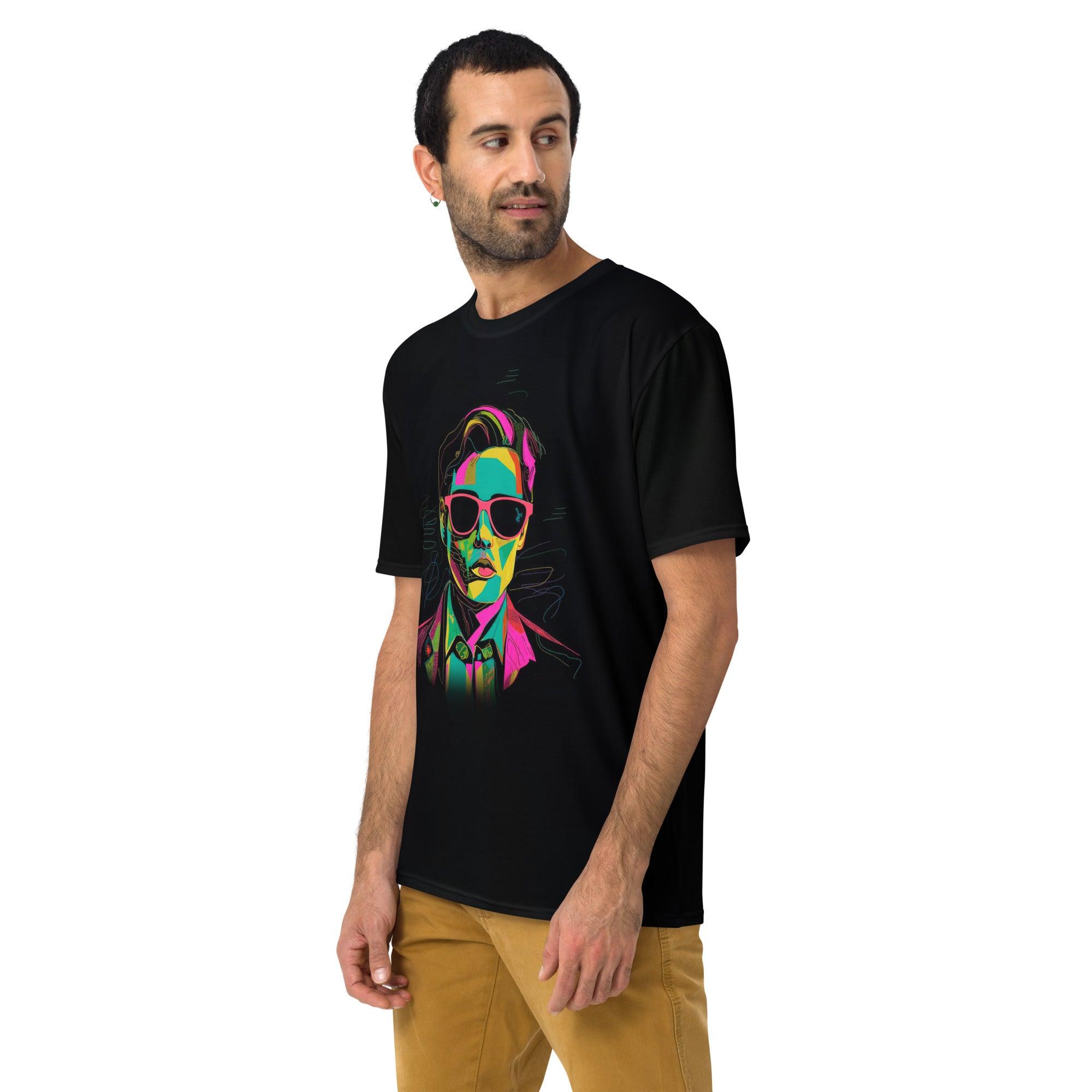 Whimsical Watercolor All-Over Print Men's Crew Neck - Beyond T-shirts