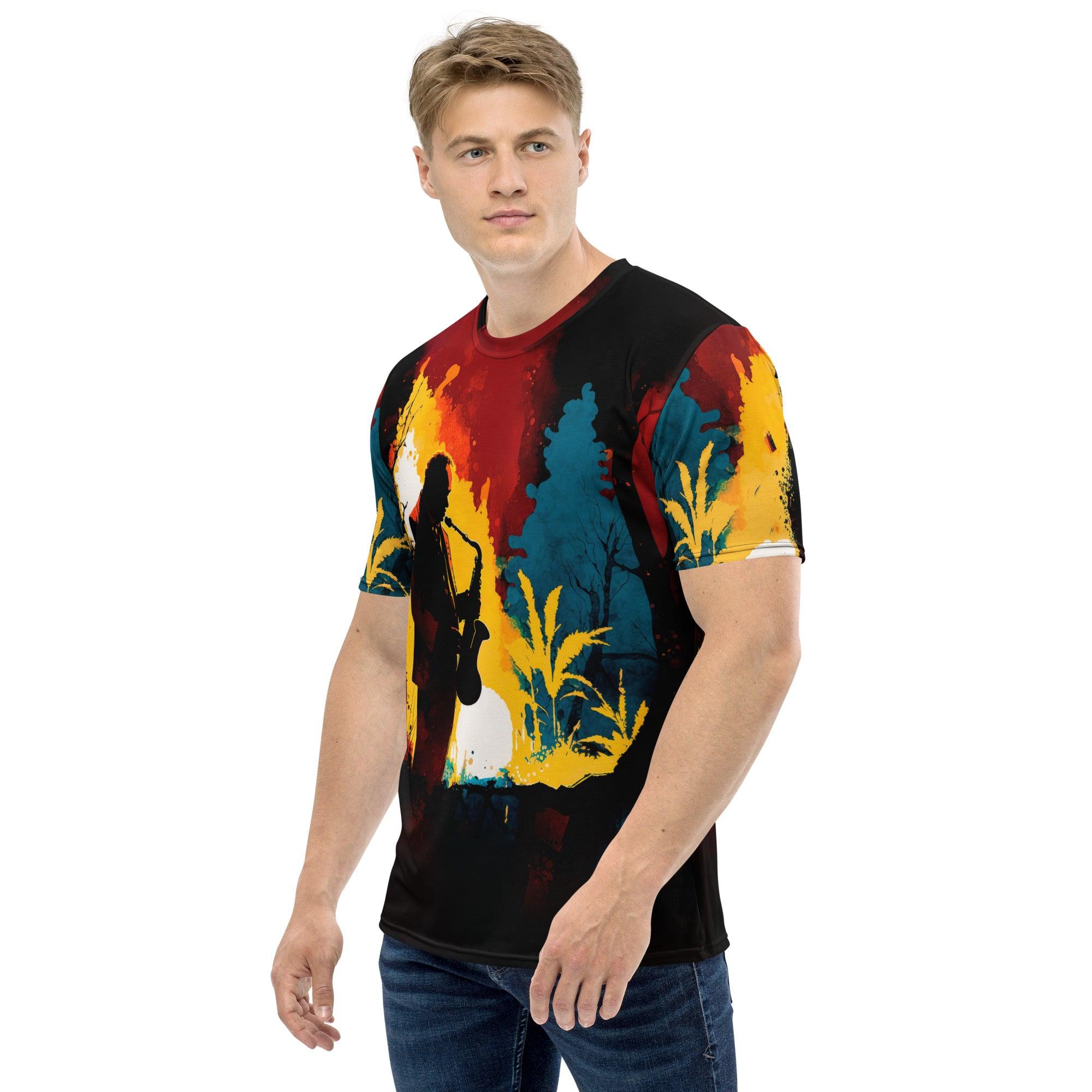 Vintage Vinyl Groove Men's Crew Neck T-Shirt - Beyond T-shirts