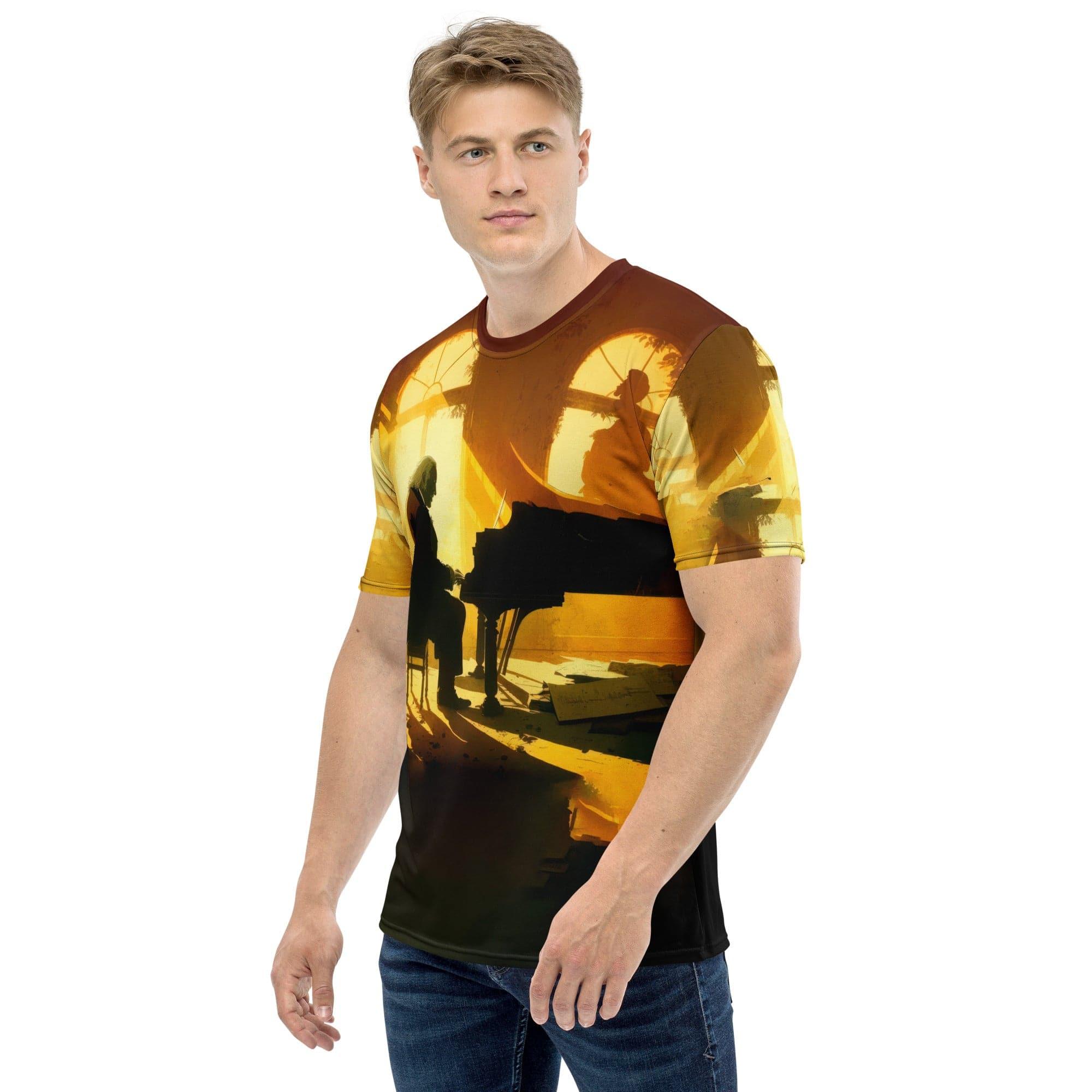 Electrifying DJ Beat Men's Music Crew Neck Shirt - Beyond T-shirts