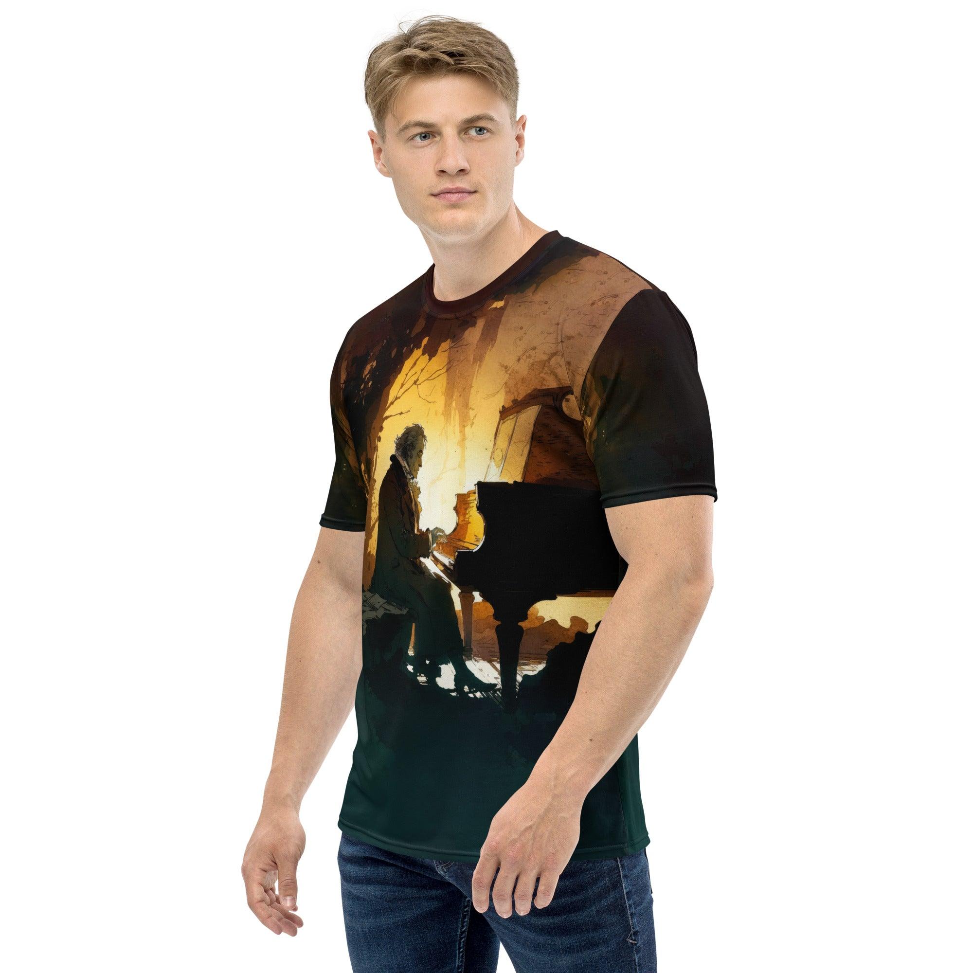 Symphonic Fusion Men's All-Over Print Crew Neck T-Shirt - Music Artistry - Beyond T-shirts