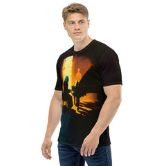 Groove in Style: Retro Vinyl Record Music Lover's Men's Crew Neck T-Shirt - Beyond T-shirts