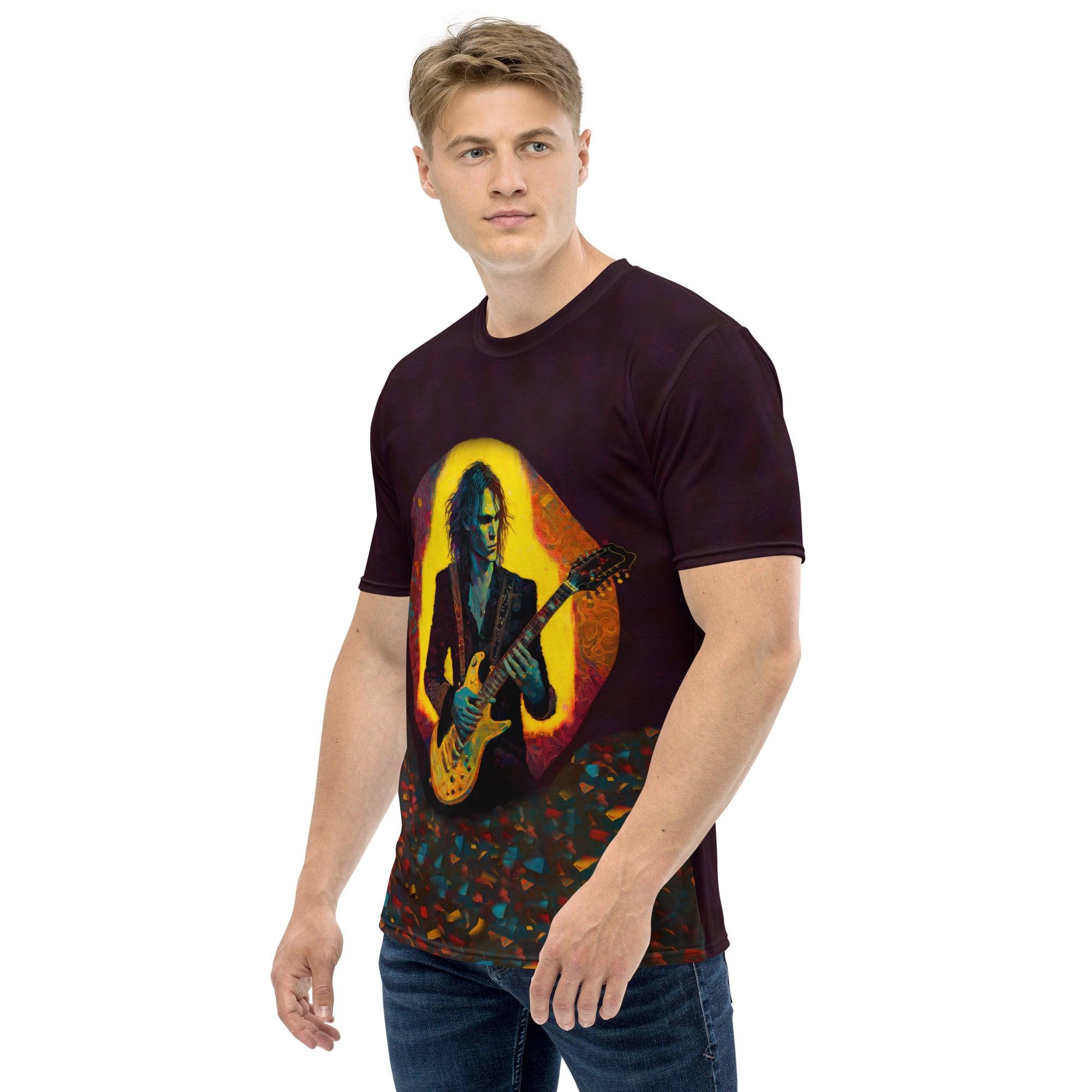 Funky Bass Guitar Groove All-Over Print Men's Crew Neck T-shirt - Beyond T-shirts