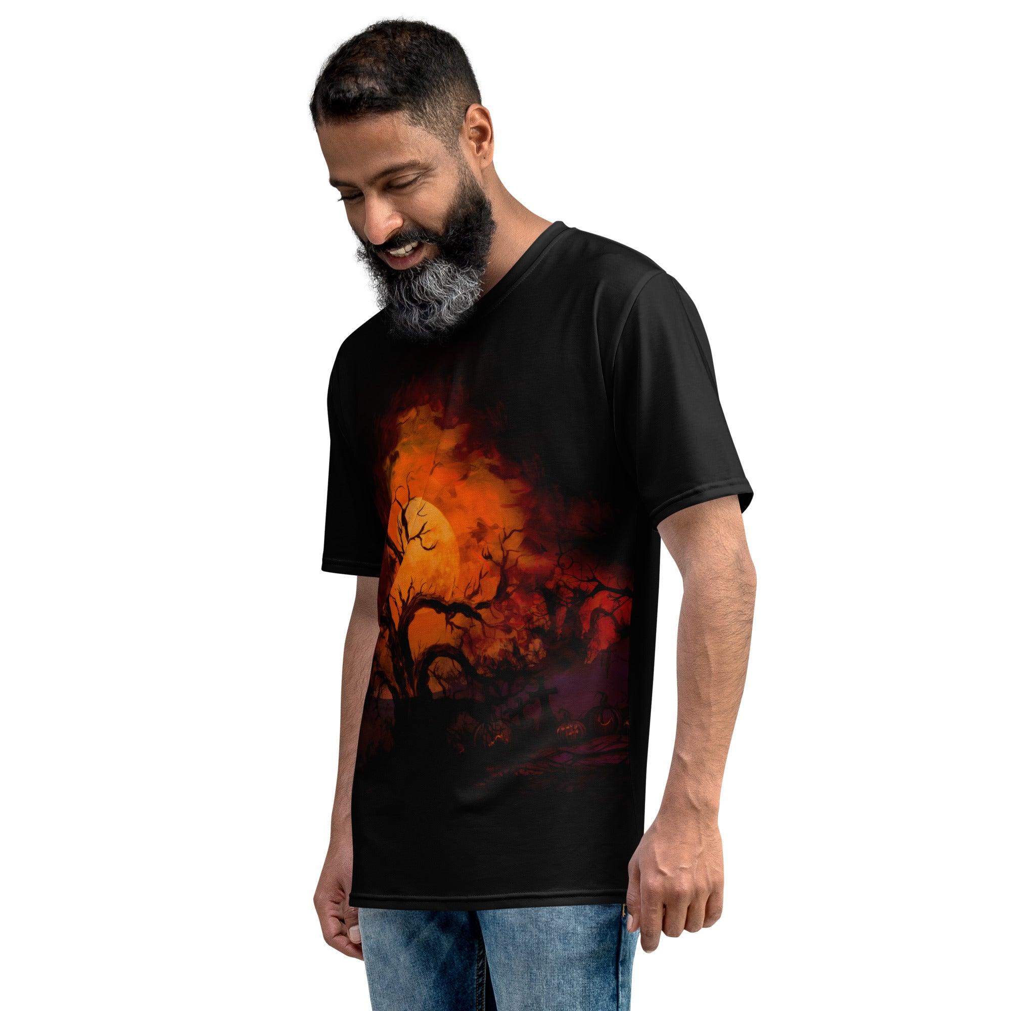 Grim Reaper's Scythe Men's All-Over Print Halloween Shirt - Beyond T-shirts