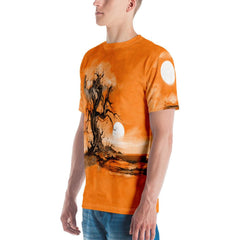 Moonlit Wolf Howling Halloween All-Over Print Tee - Beyond T-shirts