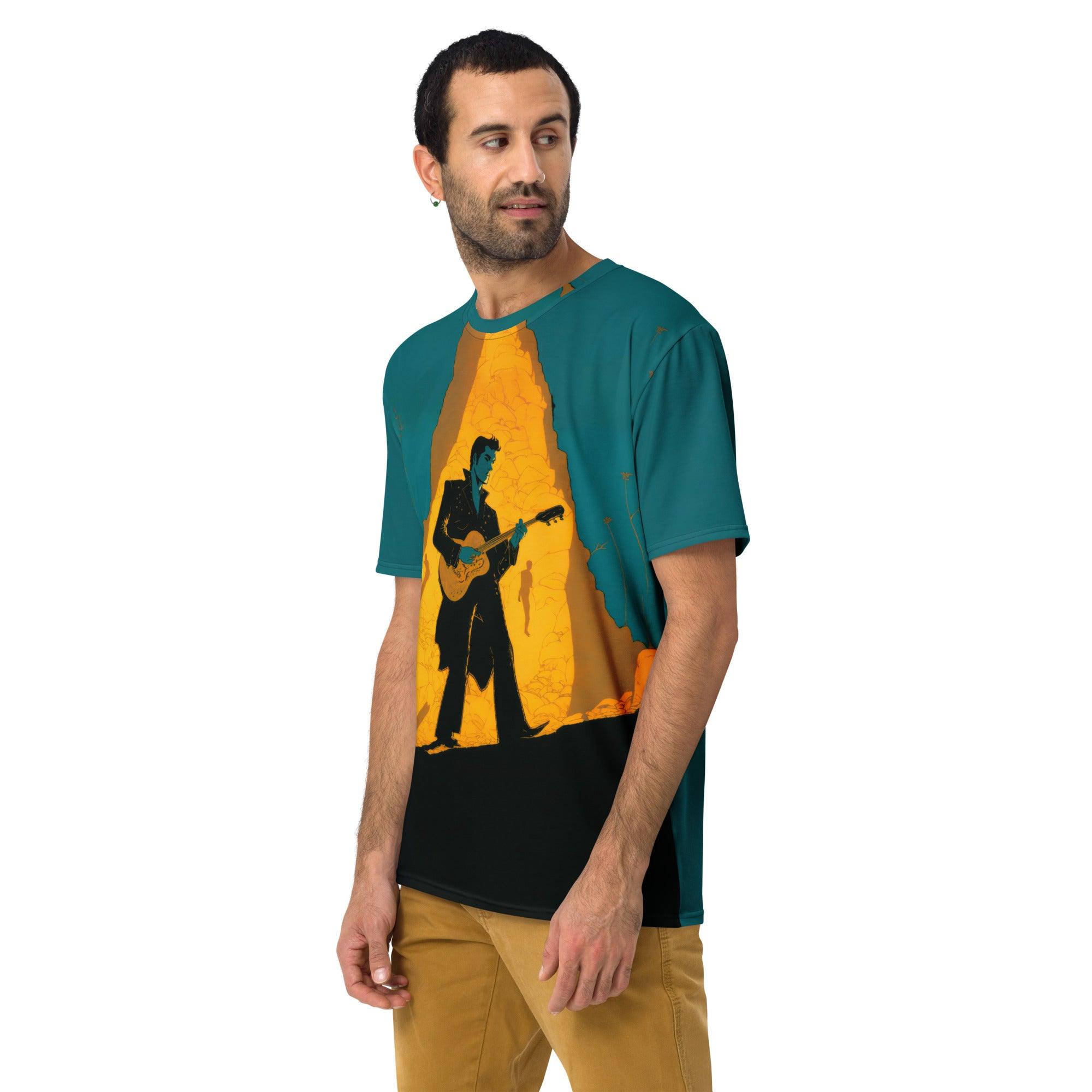 Retro Vinyl Record Men's Crew Neck T-Shirt - Beyond T-shirts