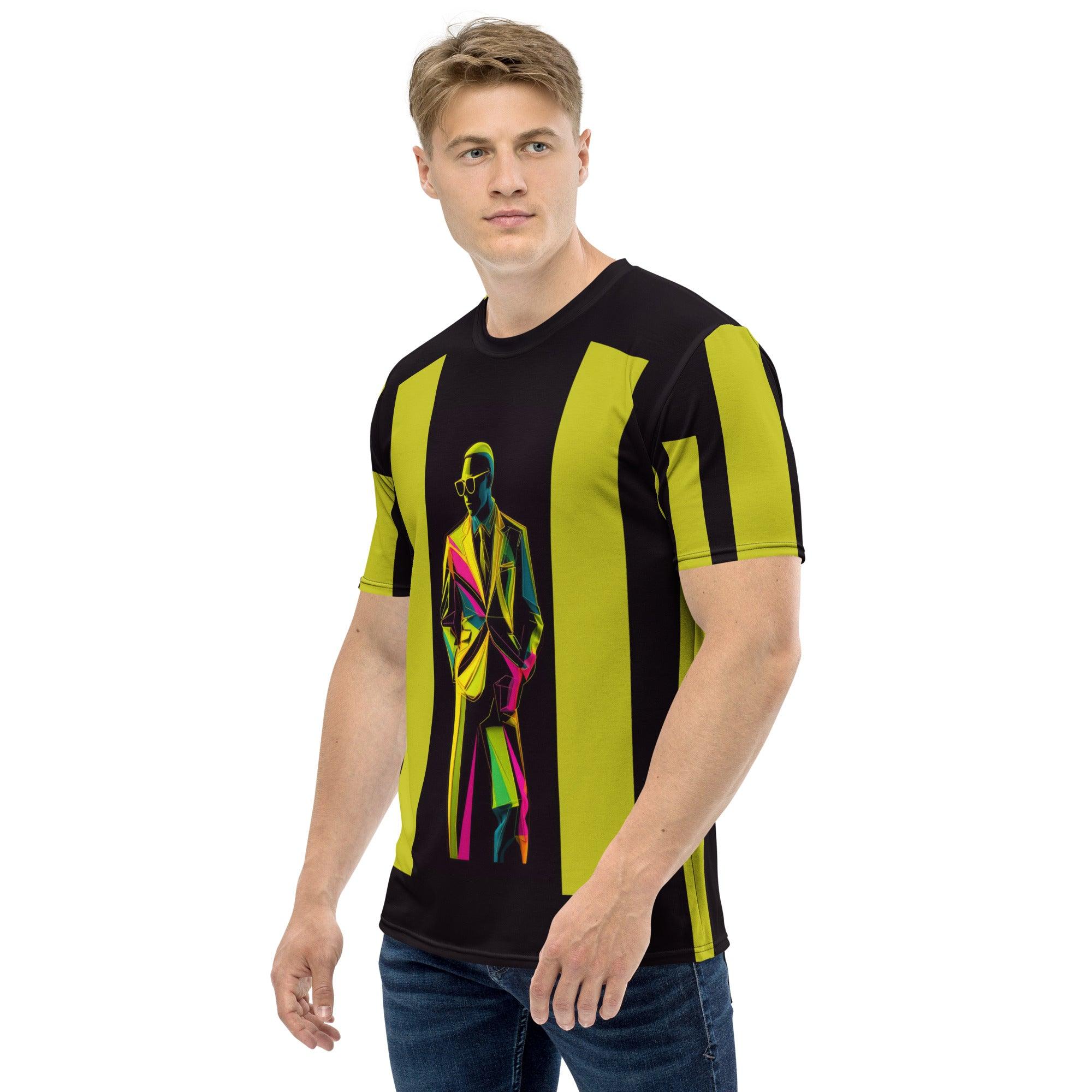 Retro Chic Revival Men's All-Over Print Crew Neck T-Shirt - Beyond T-shirts