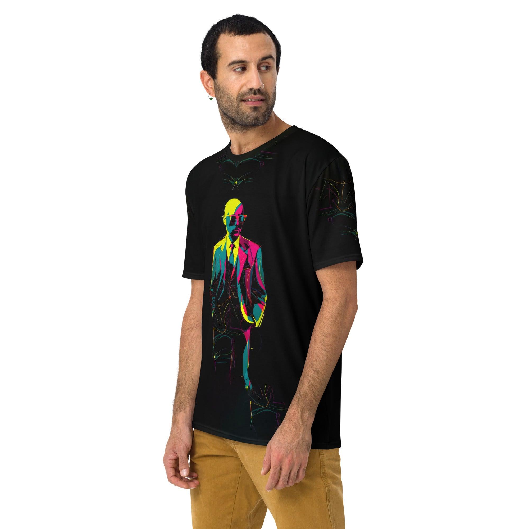 Artistic Abstract Expression Men's All-Over Print Crew Neck T-Shirt - Beyond T-shirts