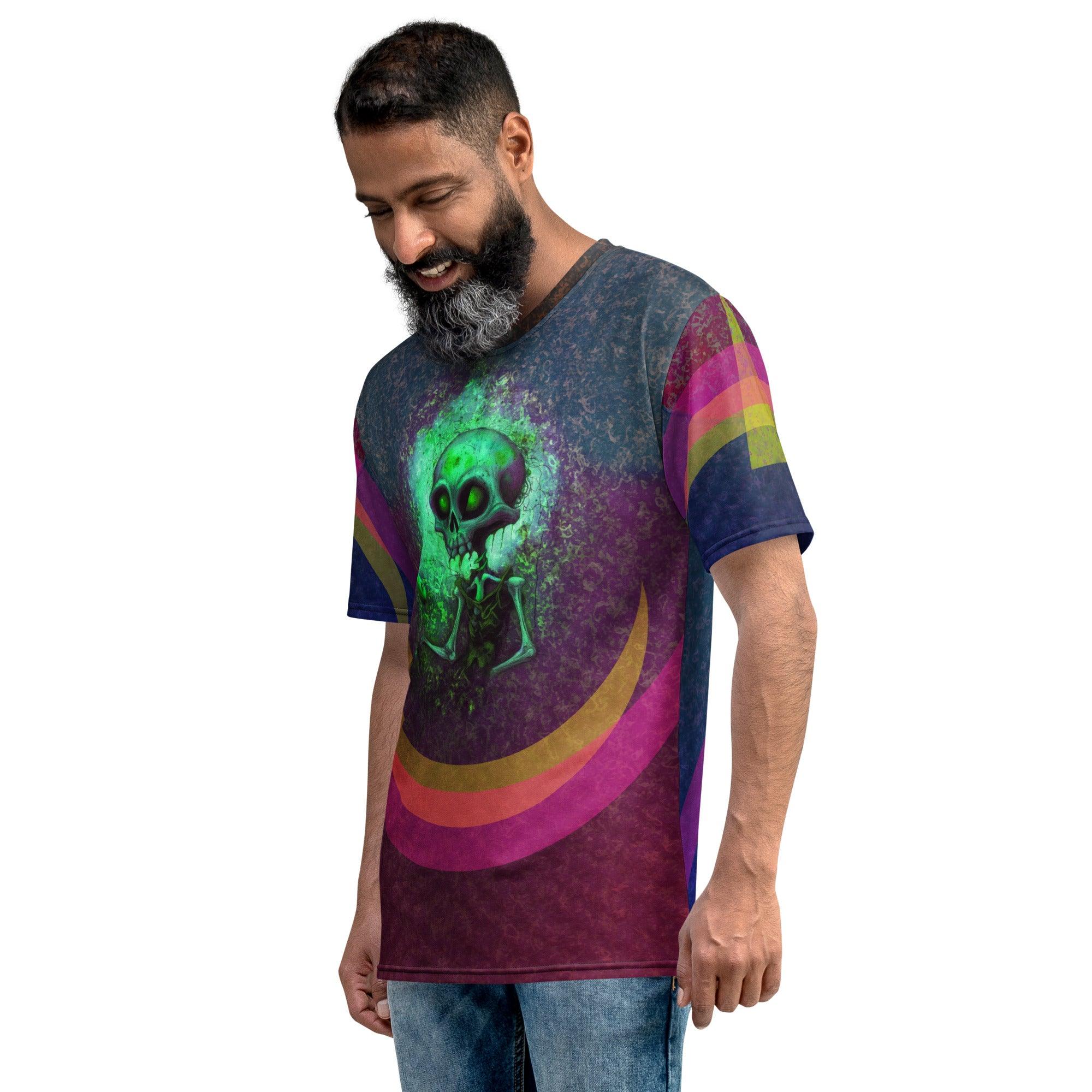 Full Moon Frights Halloween Men's Crew Neck T-Shirt - Beyond T-shirts