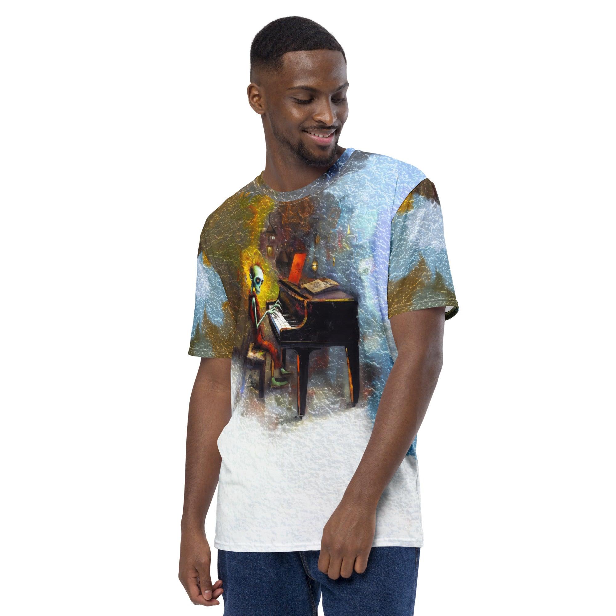 Zombie Zone Halloween Men's Crew Neck T-Shirt - Beyond T-shirts