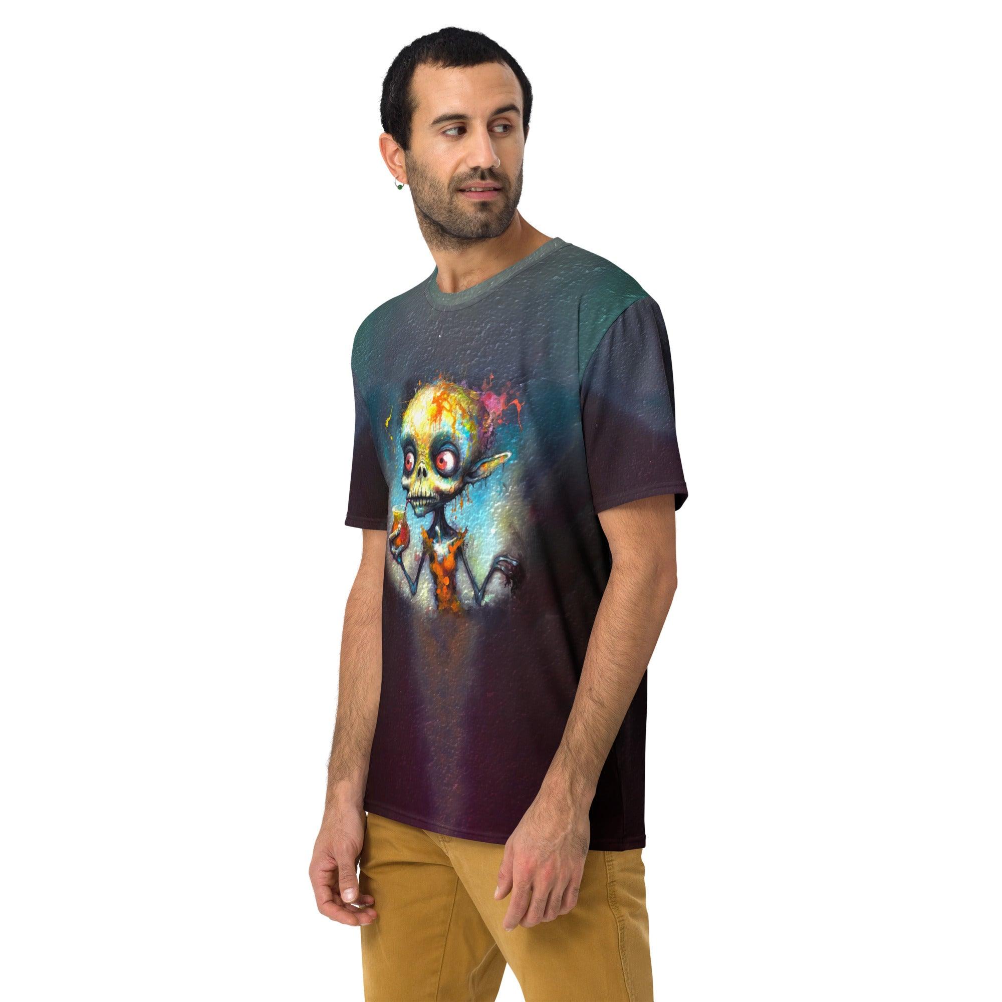 Frankenstein's Fun Halloween Men's Crew Neck T-Shirt - Beyond T-shirts