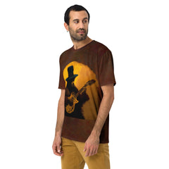 Electric Guitar Groove Men's Crew Neck T-Shirt - Beyond T-shirts